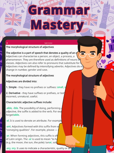 Learn English: Adjectives - عکس برنامه موبایلی اندروید