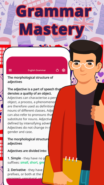 Learn English: Adjectives - عکس برنامه موبایلی اندروید