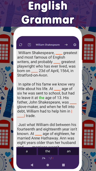 Learn English Course: Articles - عکس برنامه موبایلی اندروید