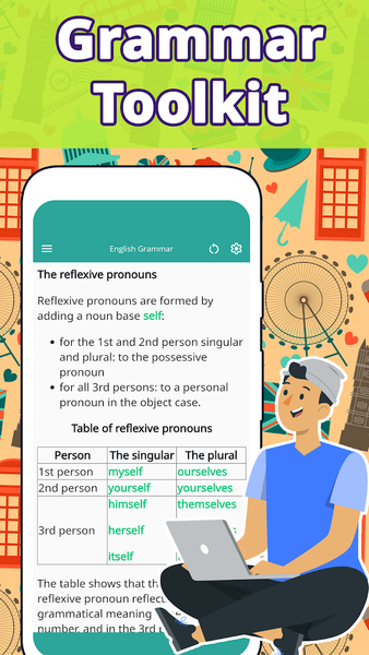 Learn English course: Pronouns - عکس برنامه موبایلی اندروید