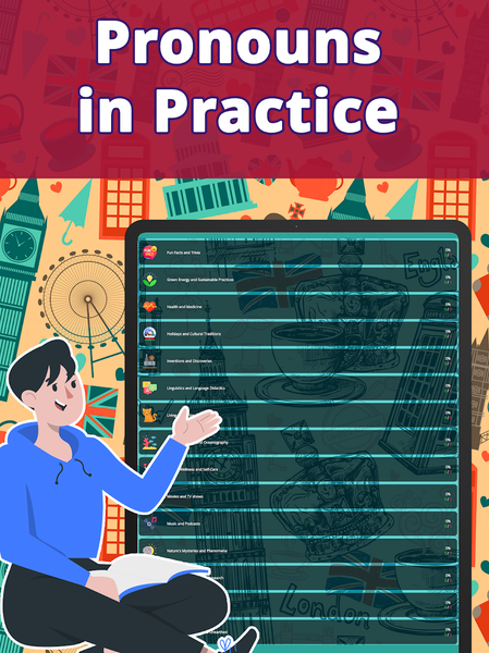 Learn English course: Pronouns - عکس برنامه موبایلی اندروید