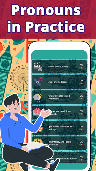 Learn English course: Pronouns - عکس برنامه موبایلی اندروید