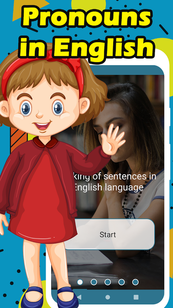 English pronouns in sentences - Image screenshot of android app