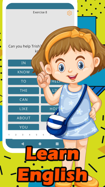 English pronouns in sentences - Image screenshot of android app