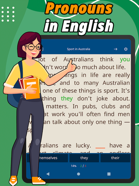 Speak English: Learn Pronouns - عکس برنامه موبایلی اندروید