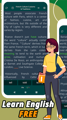 Verbs in English: Learn app - Image screenshot of android app