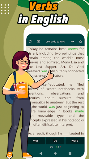 Verbs in English: Learn app - Image screenshot of android app