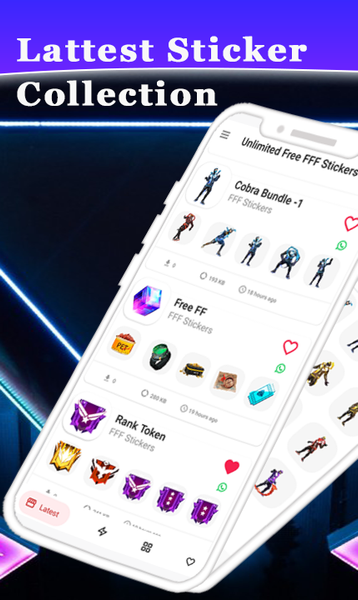 FFF FF Stickers - WAStickerApp - Image screenshot of android app