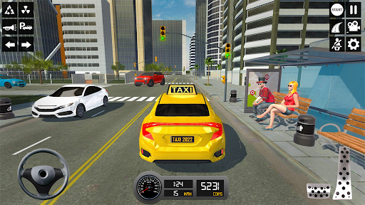 Taxi Simulator 3d Taxi Sim - Gameplay image of android game