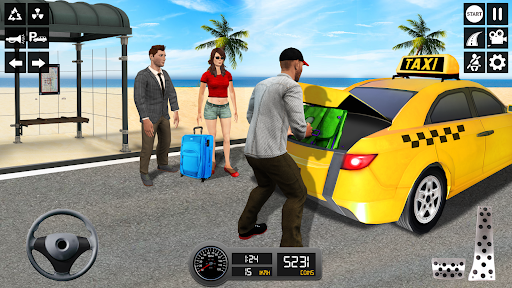 Taxi Simulator 3d Taxi Sim - Gameplay image of android game