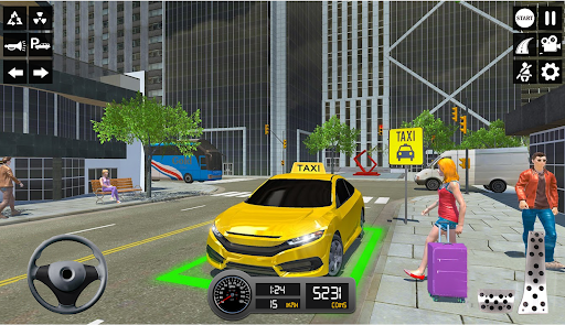 Taxi Simulator ۳d Taxi Sim - عکس بازی موبایلی اندروید
