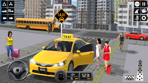 Taxi Simulator ۳d Taxi Sim - عکس بازی موبایلی اندروید