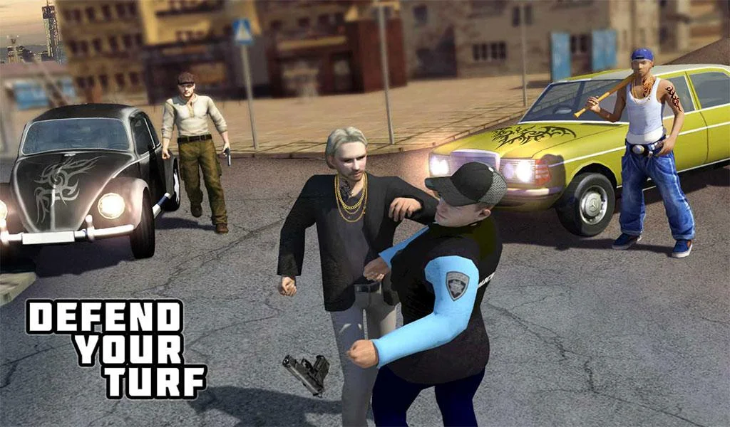 Gangster Crime City War Games - Gameplay image of android game
