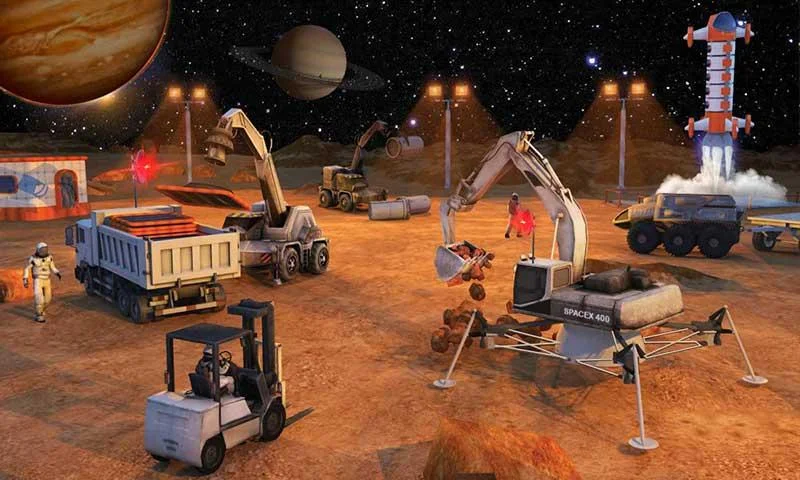 Space City Construction Sim - عکس بازی موبایلی اندروید