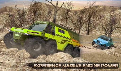 Extreme Offroad Mud Truck Simulator 6x6 Spin Tires - Gameplay image of android game