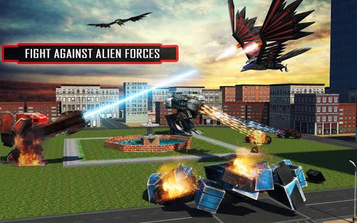 US Police Spy Crow Transforming Robot Bike ۲۰۱۸ - عکس بازی موبایلی اندروید