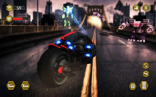 US Police Spy Crow Transforming Robot Bike ۲۰۱۸ - عکس بازی موبایلی اندروید