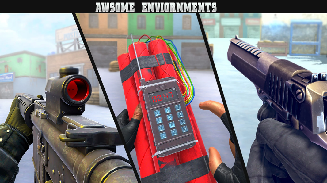 FPS Commando Ops Shooter Games - عکس بازی موبایلی اندروید