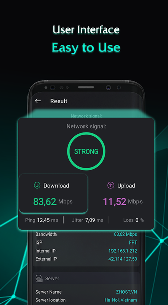 Speed Test - Net Speed Meter - عکس برنامه موبایلی اندروید
