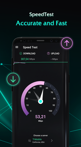 Speed Test - Net Speed Meter - عکس برنامه موبایلی اندروید