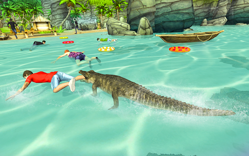 Hungry Wild Crocodile Attack3D - عکس بازی موبایلی اندروید