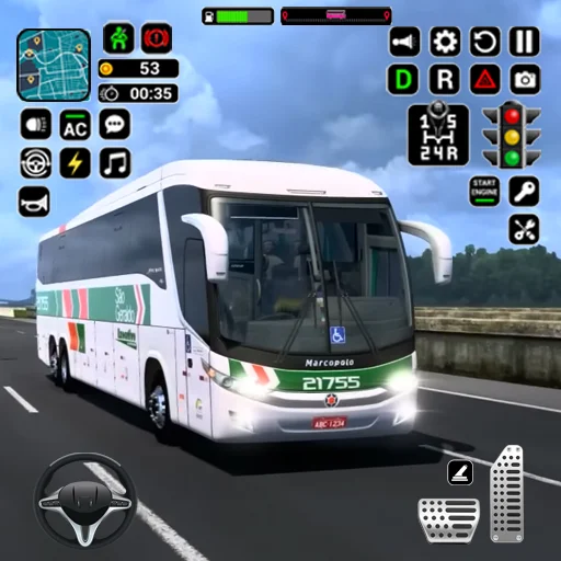 Bus Simulator: City Coach Game - Gameplay image of android game