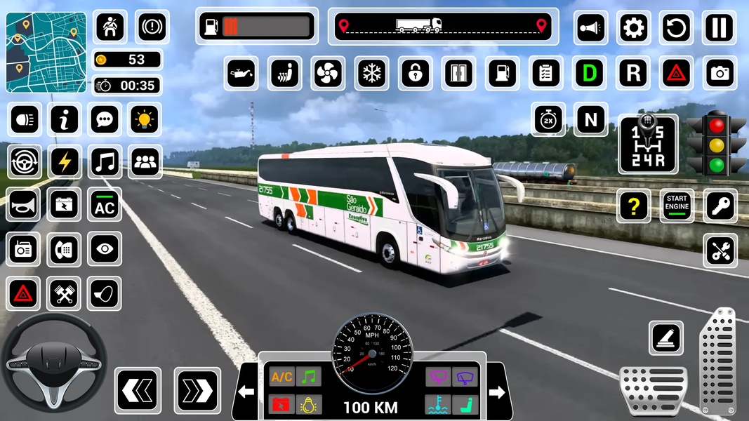 Bus Simulator: City Coach Game - Gameplay image of android game