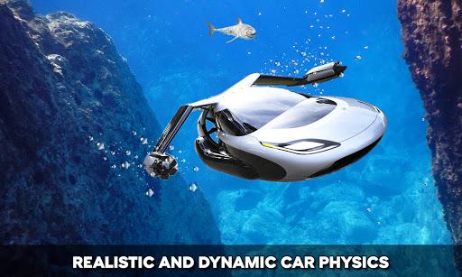 Floating Underwater Car Sim - Gameplay image of android game