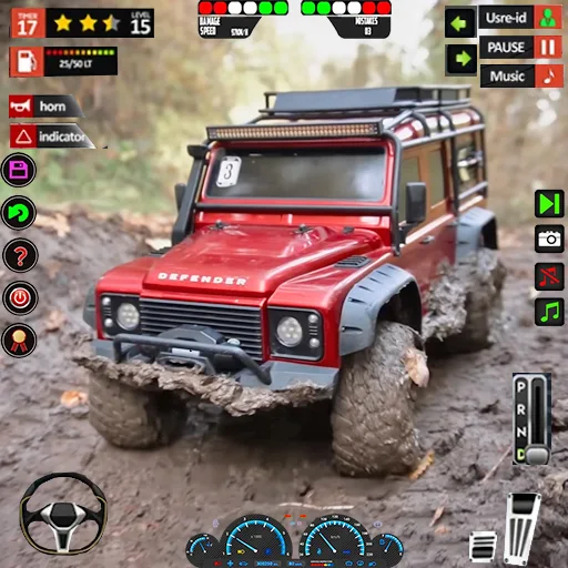 Jeep Simulator Offroad Jeep 3d - Gameplay image of android game