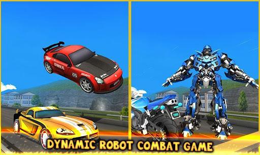 Car Robot Transformer 3D Game - Gameplay image of android game