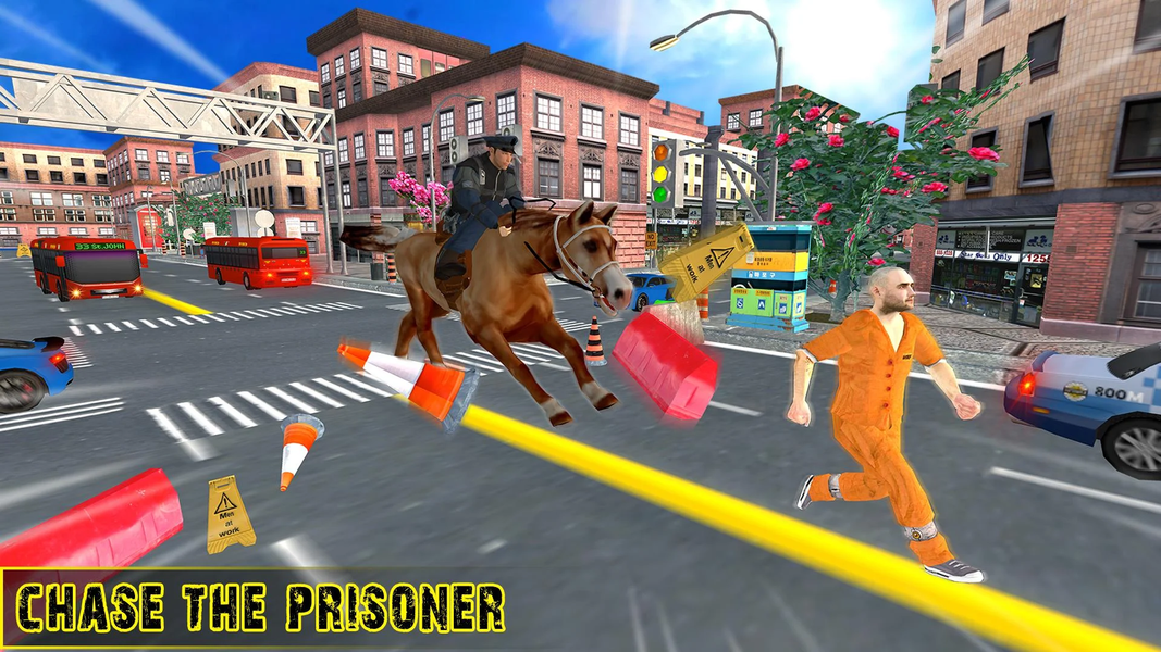 US Police Horse Criminal Chase - Image screenshot of android app