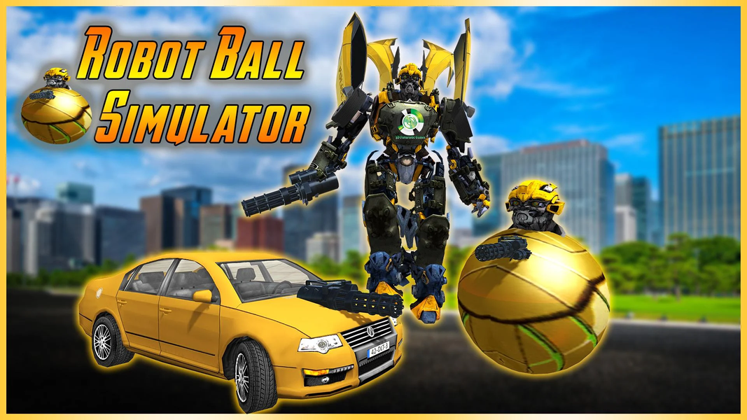 Robot Ball Simulator Ball Game - Gameplay image of android game