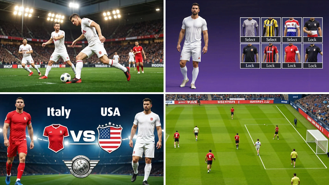 World Football 3D Soccer Game - Gameplay image of android game