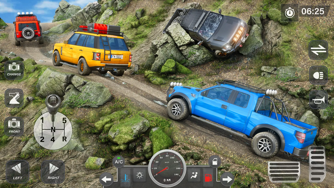 Offroad Jeep Driving Car Games - Gameplay image of android game