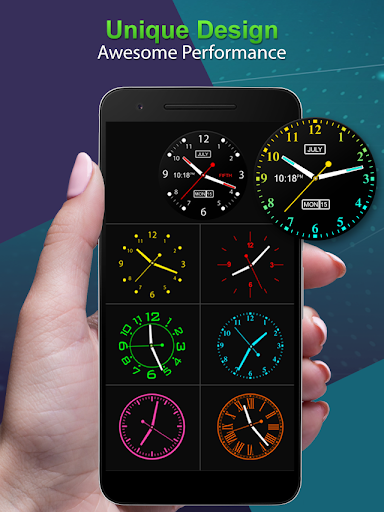 Analog Clock Wallpaper App - عکس برنامه موبایلی اندروید