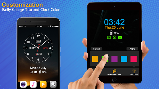 Analog Clock Wallpaper App - Image screenshot of android app