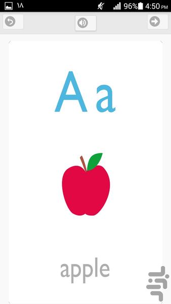English Alphabet Flashcard for kids - Image screenshot of android app