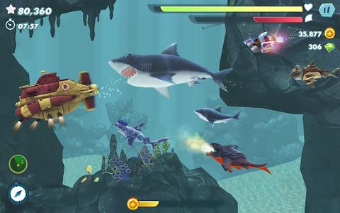 Hungry Shark Evolution  - کوسه‌ی گرسنه - عکس بازی موبایلی اندروید