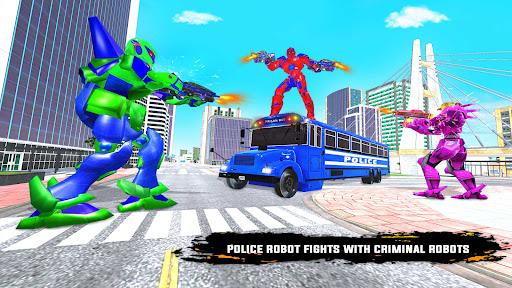 Police Bus Robot Car Game - عکس بازی موبایلی اندروید