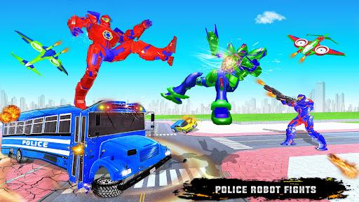 Police Bus Robot Car Game - عکس بازی موبایلی اندروید