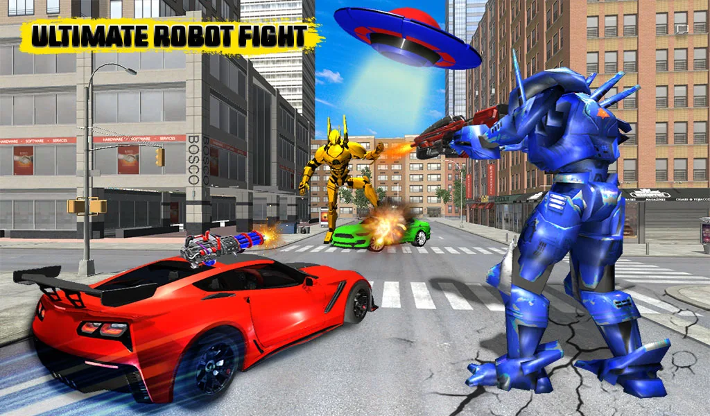 Taxi Helicopter Car Robot Game - عکس بازی موبایلی اندروید