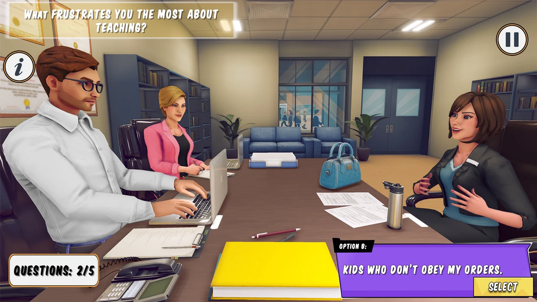 High School Teacher Simulator - Gameplay image of android game