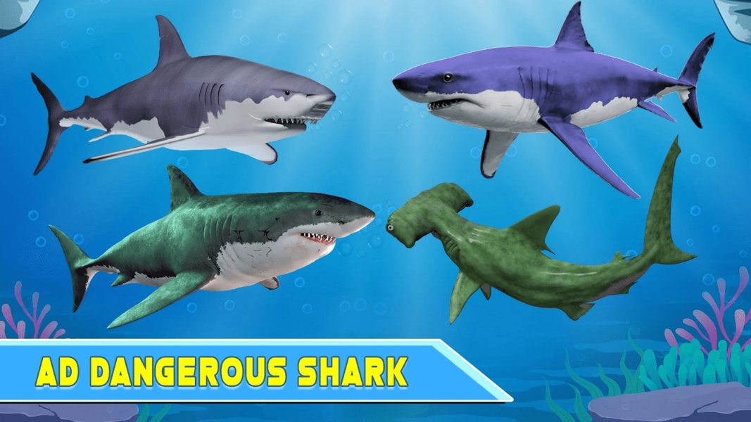 A Shark Survival Games - Gameplay image of android game