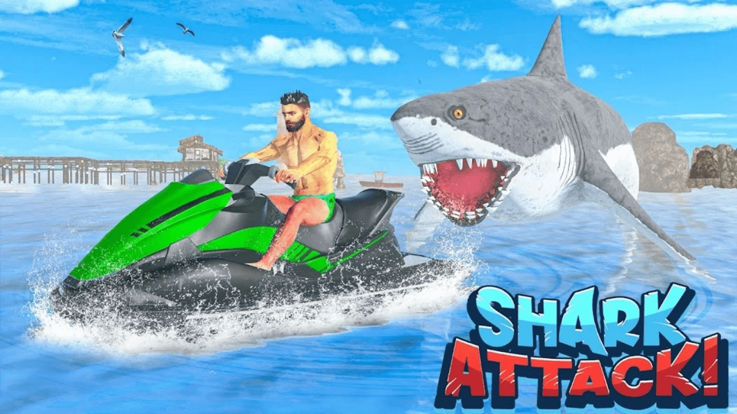 A Shark Survival Games - Gameplay image of android game