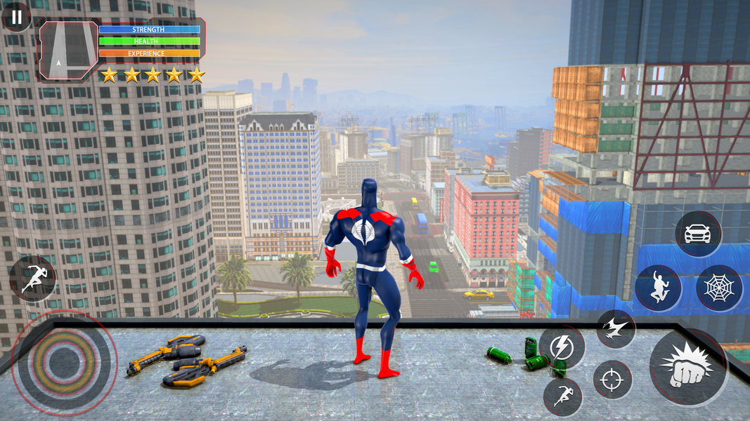 Spider Fighter Rope Hero Game - Gameplay image of android game