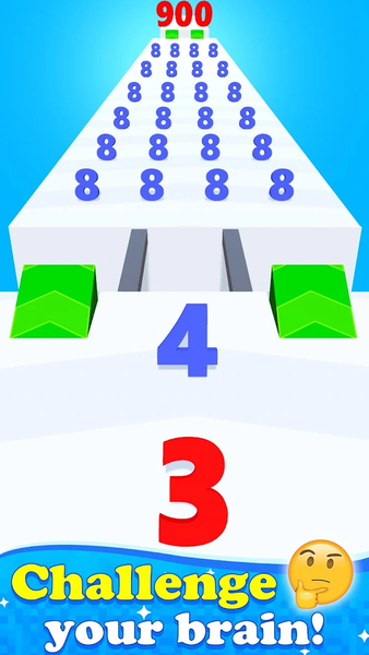 Number Run N Merge Master Game - Gameplay image of android game