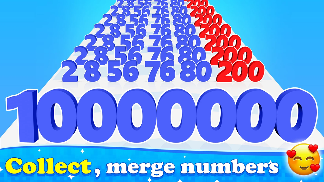 Number Run N Merge Master Game - Gameplay image of android game