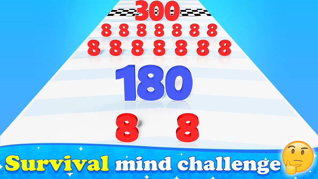 Number Run N Merge Master Game - Gameplay image of android game