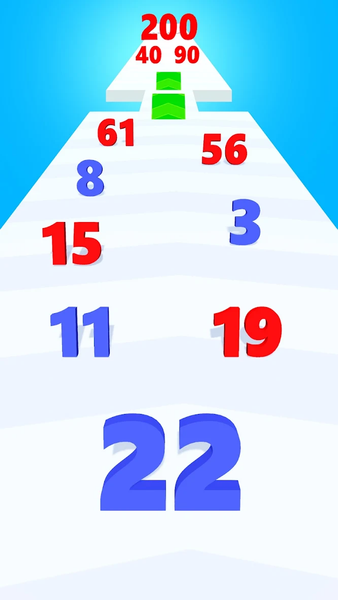 Number Run N Merge Master Game - Gameplay image of android game