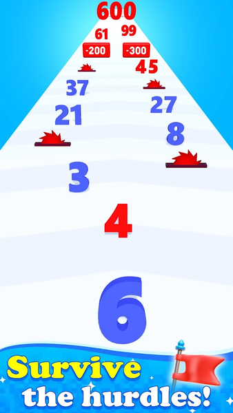 Number Run N Merge Master Game - Gameplay image of android game